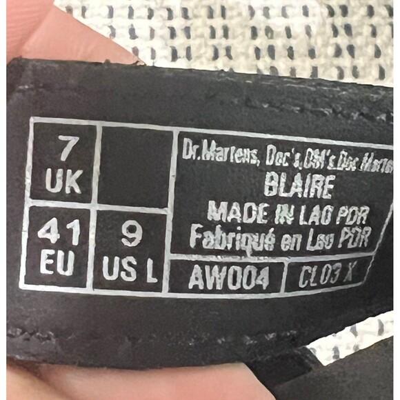 Dr Martens Womens Blaire Patent Lamper Black US L9 new - Picture 5 of 5